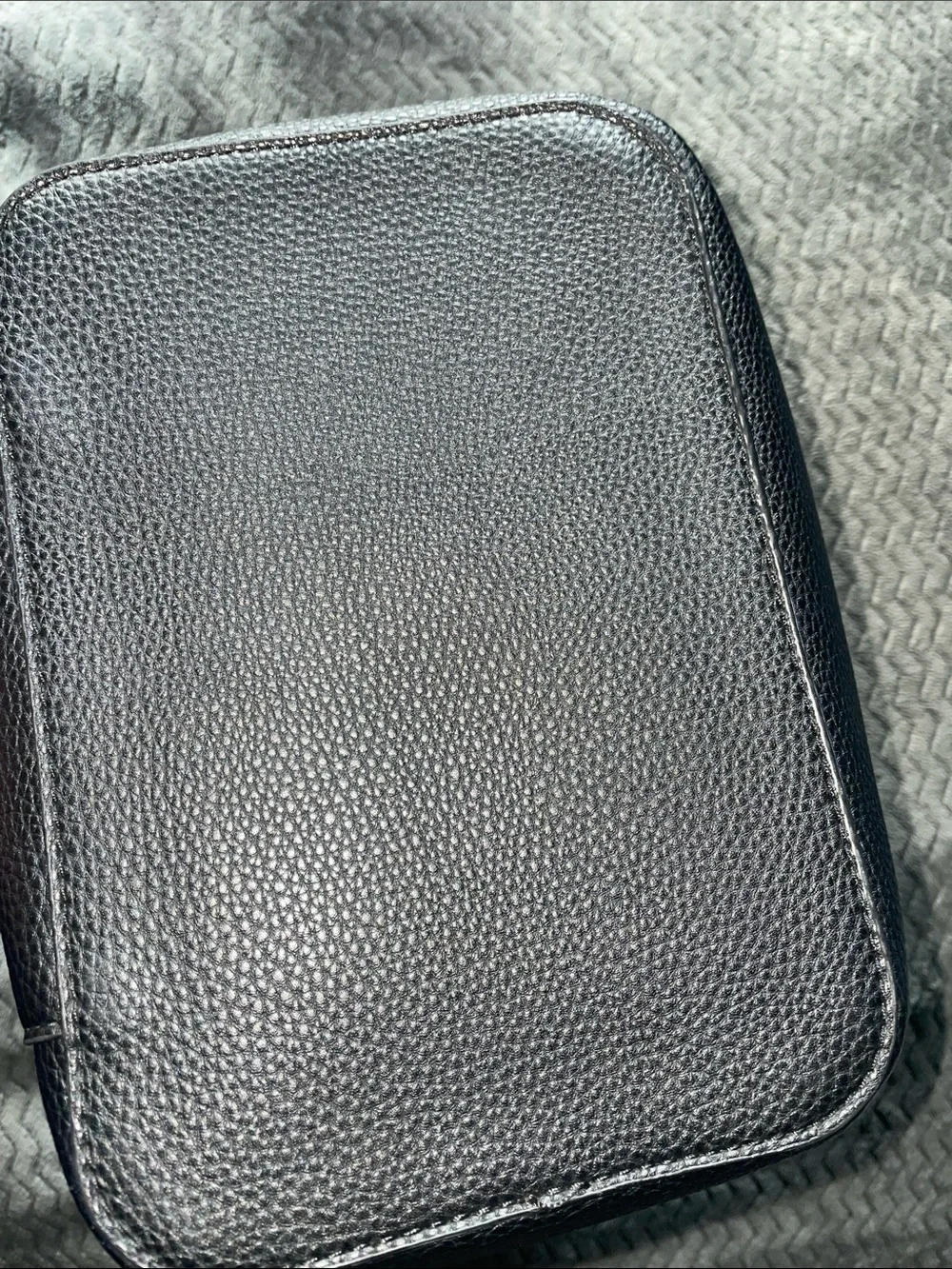 Zara Black Pebbled Drawstring Bucket Backpack